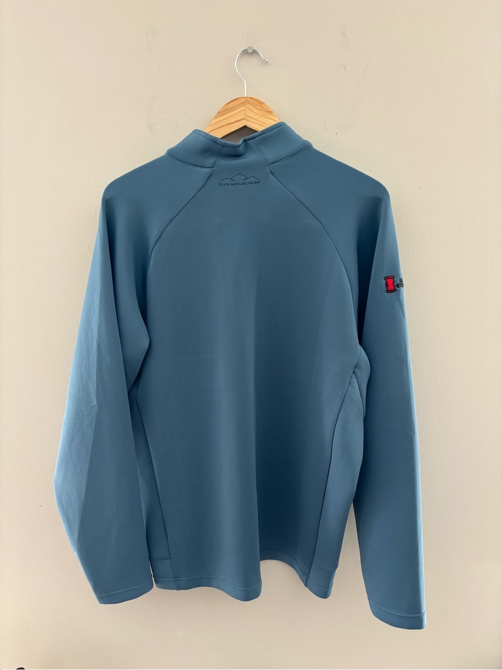 Palmer Golf Course Alaska Quarter Zip Pullover Men's Blue Performance - Picture 5 of 7